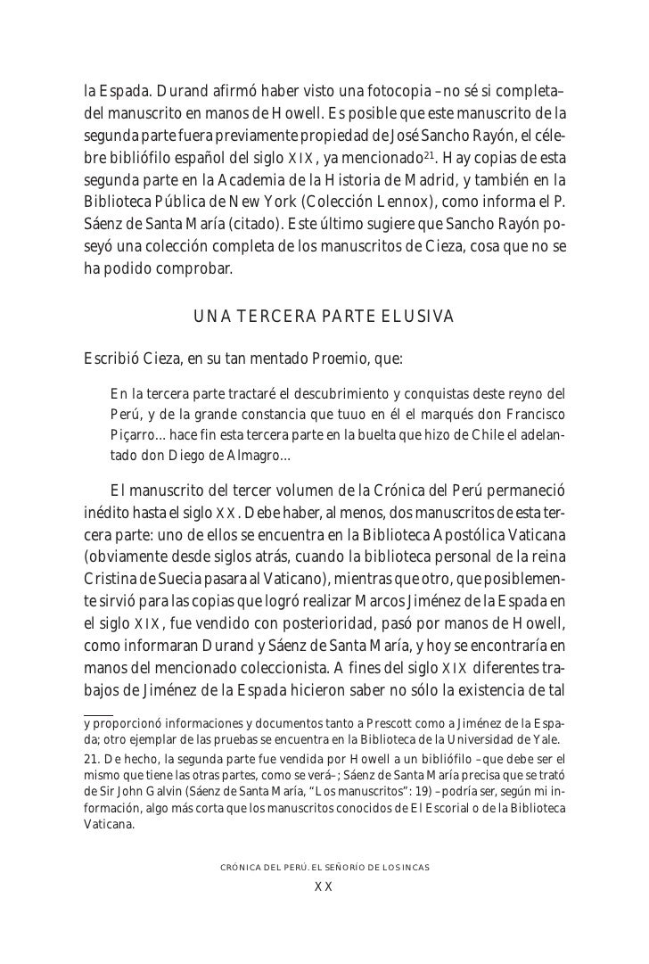 Pedro Cieza De Leon Cronica Del Peru Pdf